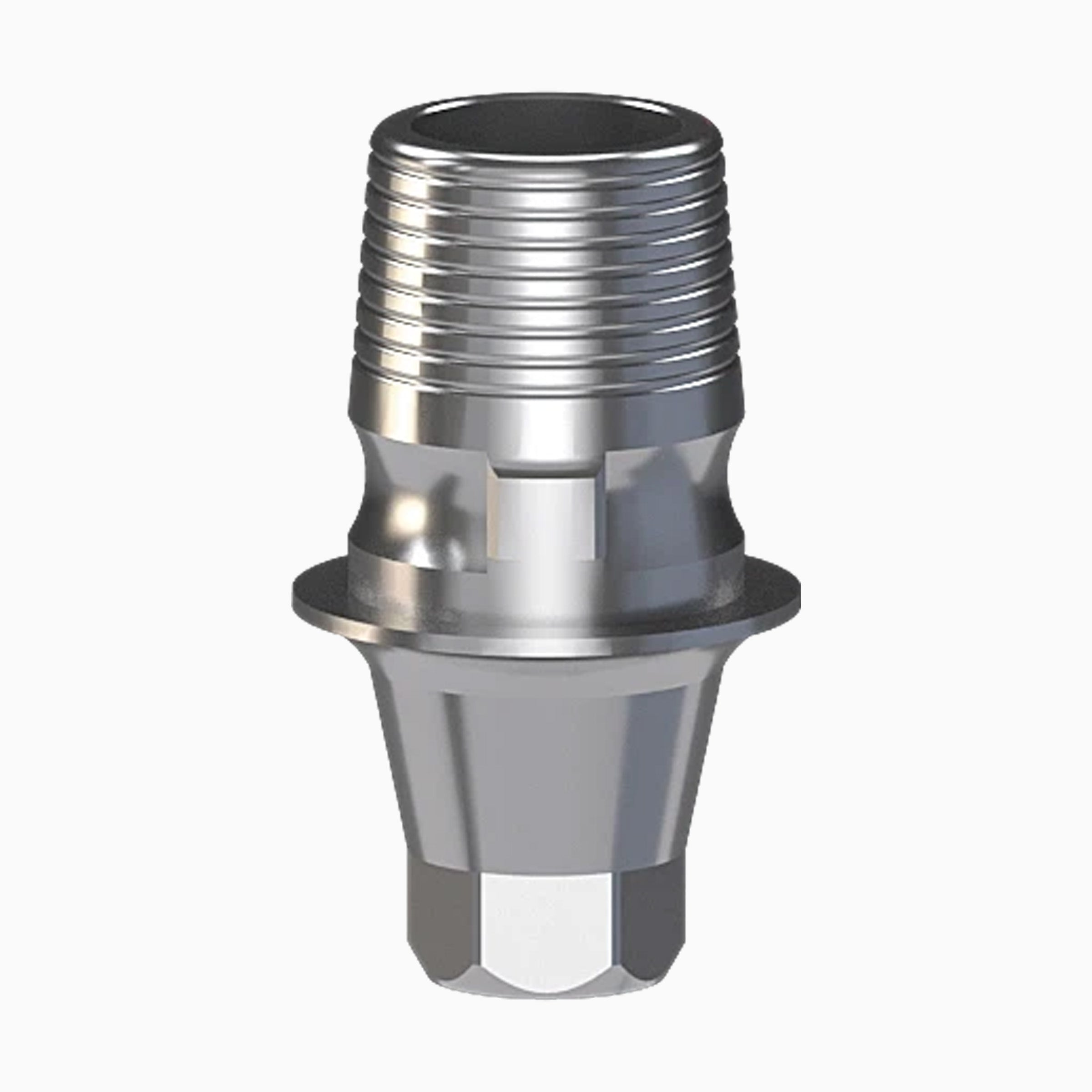 Conical TiBase Abutment, Round, Engaging, H4.0, C0.5 mm