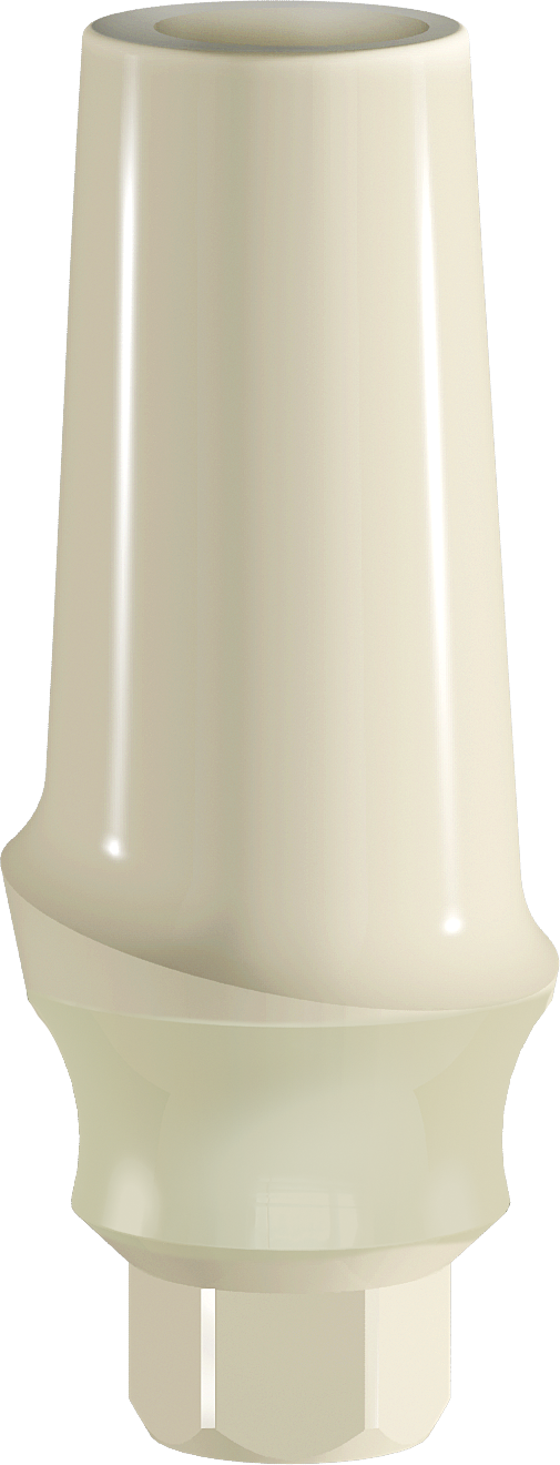 Internal Hex PEEK Temporary Abutment, SP, Straight, Anatomic Concave, C2.0 mm