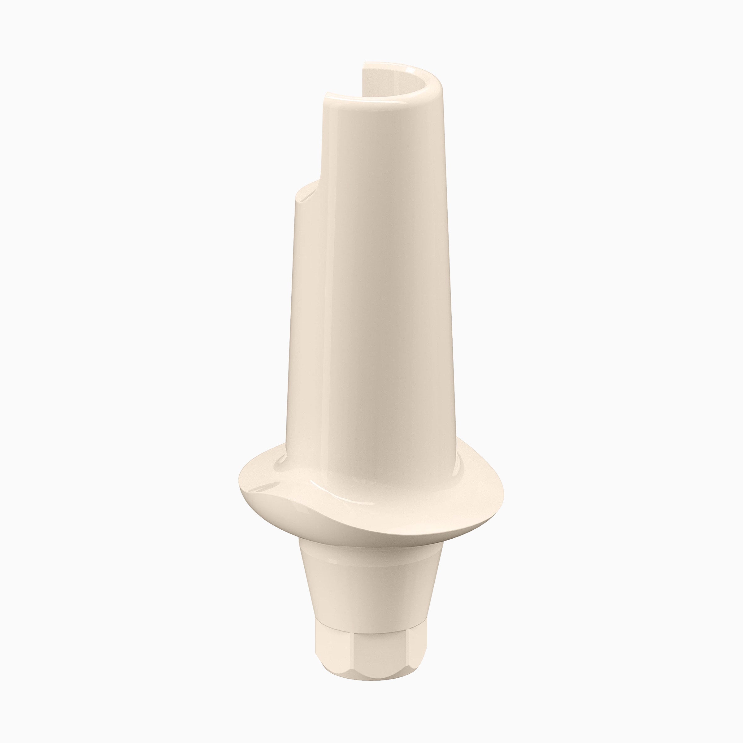 GENESIS ACTIVE™ Conical Temporary Abutment, PEEK, Straight, Esthetic, Concave, Ø6.0, H1.0mm, Engaging