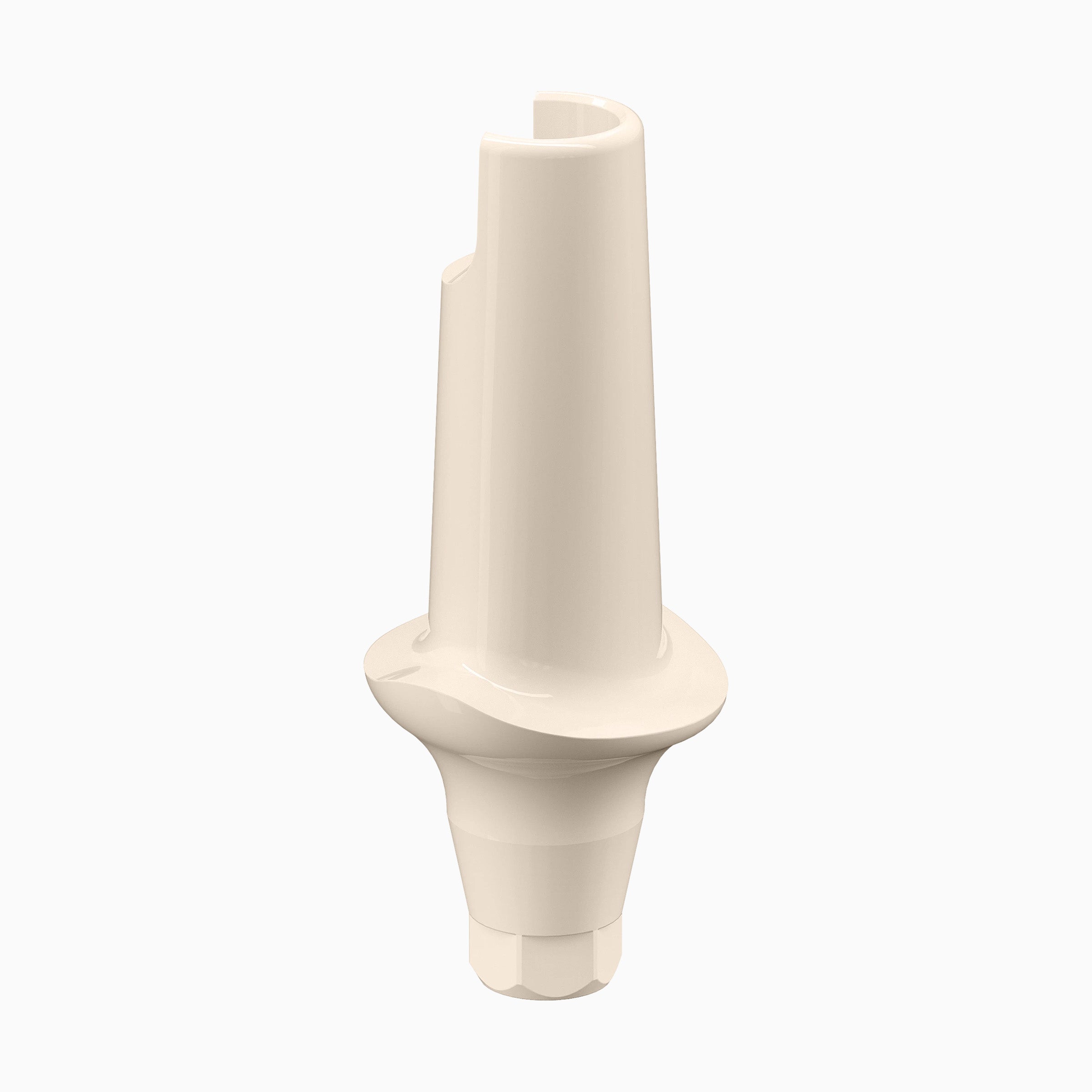 GENESIS ACTIVE™ Conical Temporary Abutment, PEEK, Straight, Esthetic, Concave, Ø6.0, H2.0mm, Engaging