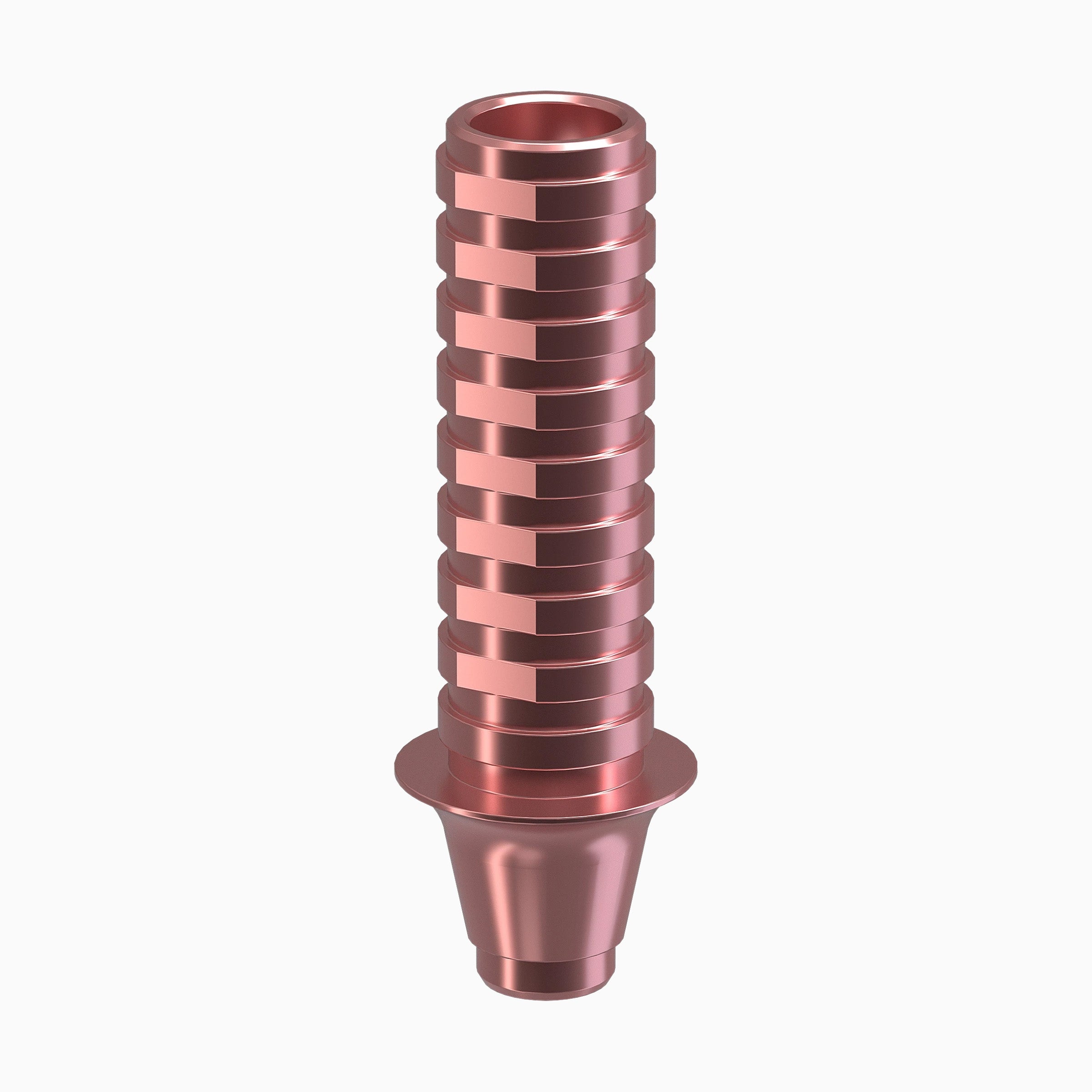 GENESIS ACTIVE™ Conical TiPink Temporary Abutment, Concave, Ø4.5, H1.0mm, Non-Engaging