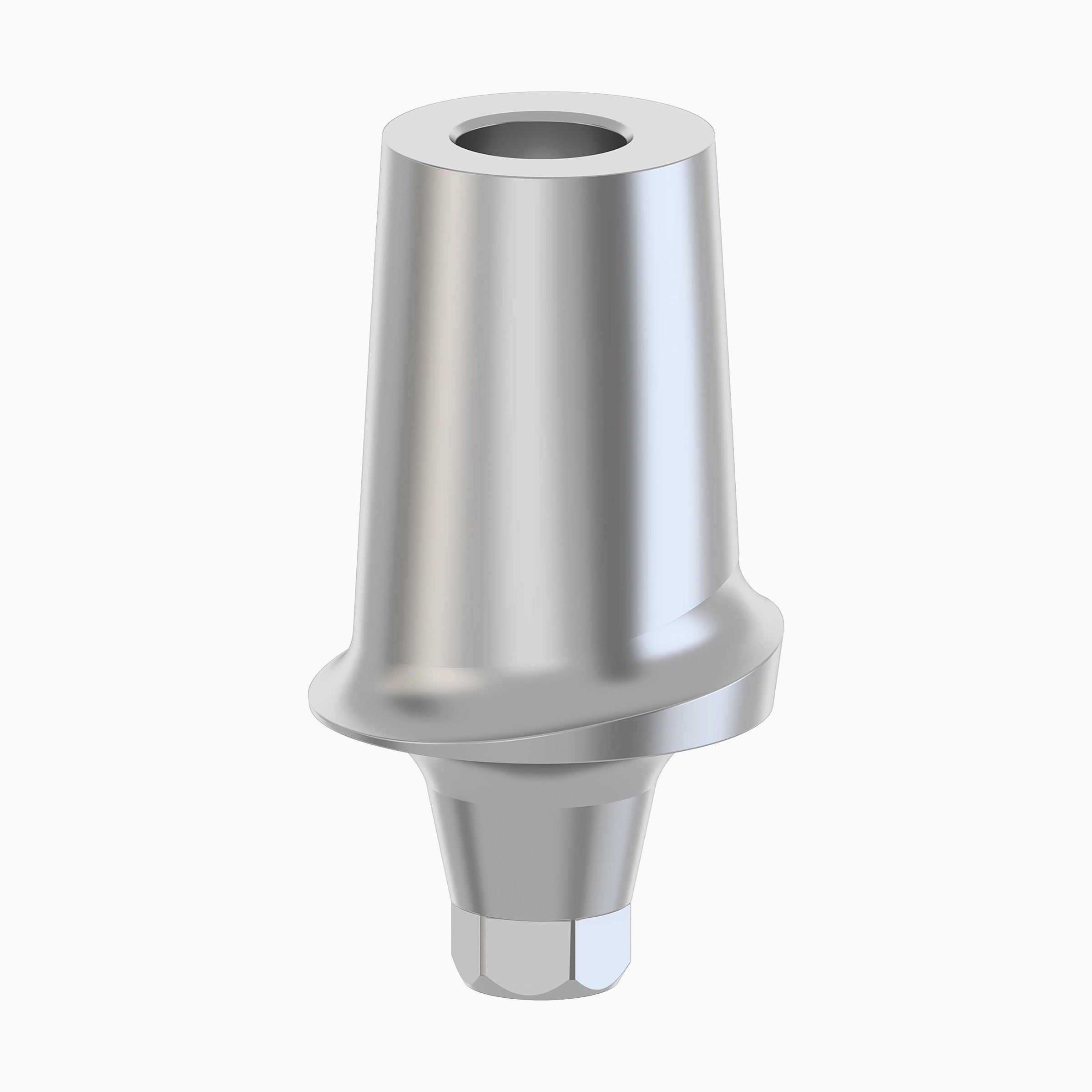 Conical Titanium Abutment, Straight, Anatomic Concave, Ø6.0, C1.0 mm