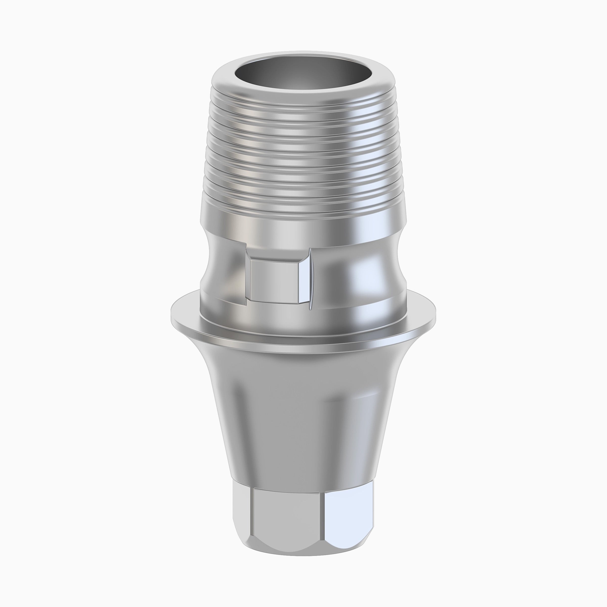 Conical TiBase Abutment, Round, Engaging, H4.0, C1.0 mm