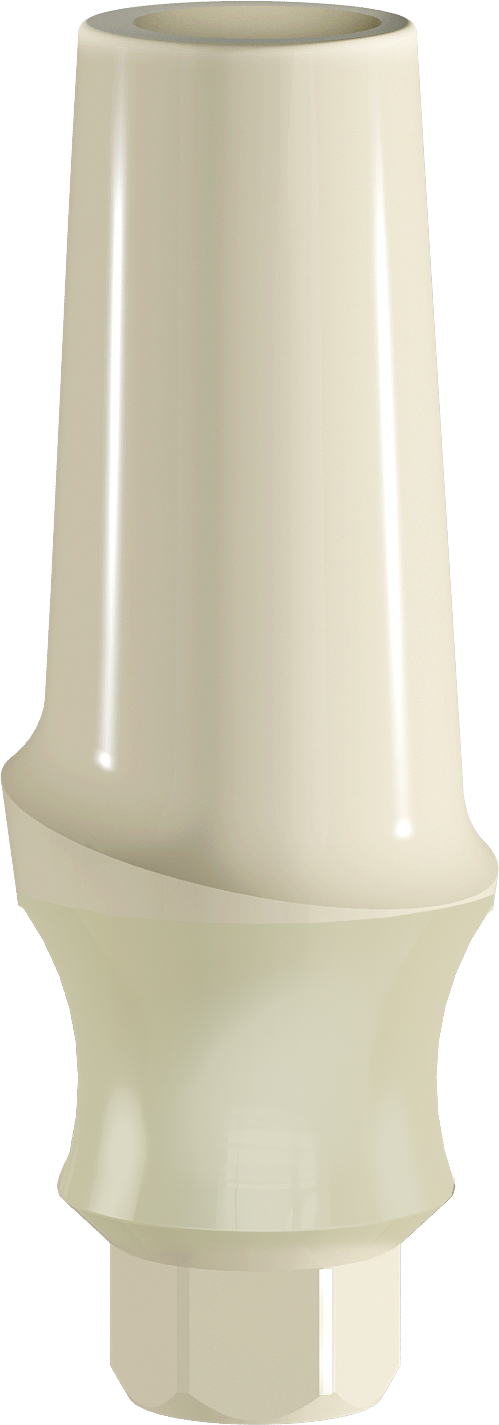 Internal Hex PEEK Temporary Abutment, SP, Straight, Anatomic Concave, C3.0 mm