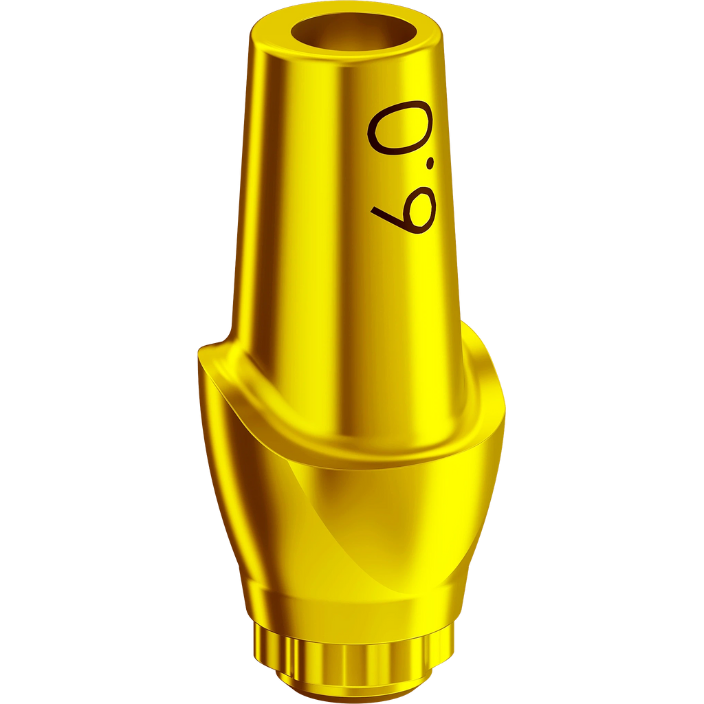 Prima™ Aesthetic Contour Ti Abutment, Gold Wide / 6mm / 3mm