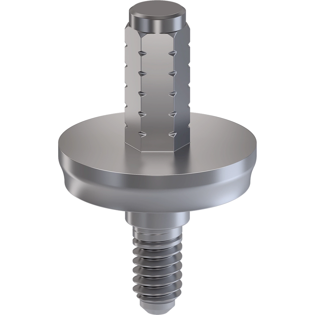 Molaris™ TiLobe®/Internal Hex Immediate Temporary Abutment, Straight Ø 8.0/9.0, F 7.0, C 1.5 mm