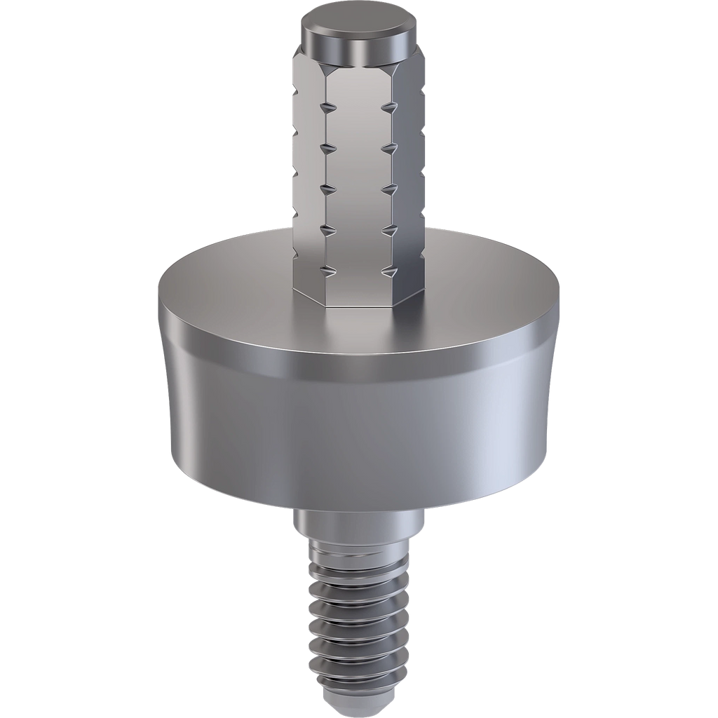 Molaris™ TiLobe®/Internal Hex Immediate Temporary Abutment, Straight Ø 8.0/9.0, F 7.0, C 3.0 mm