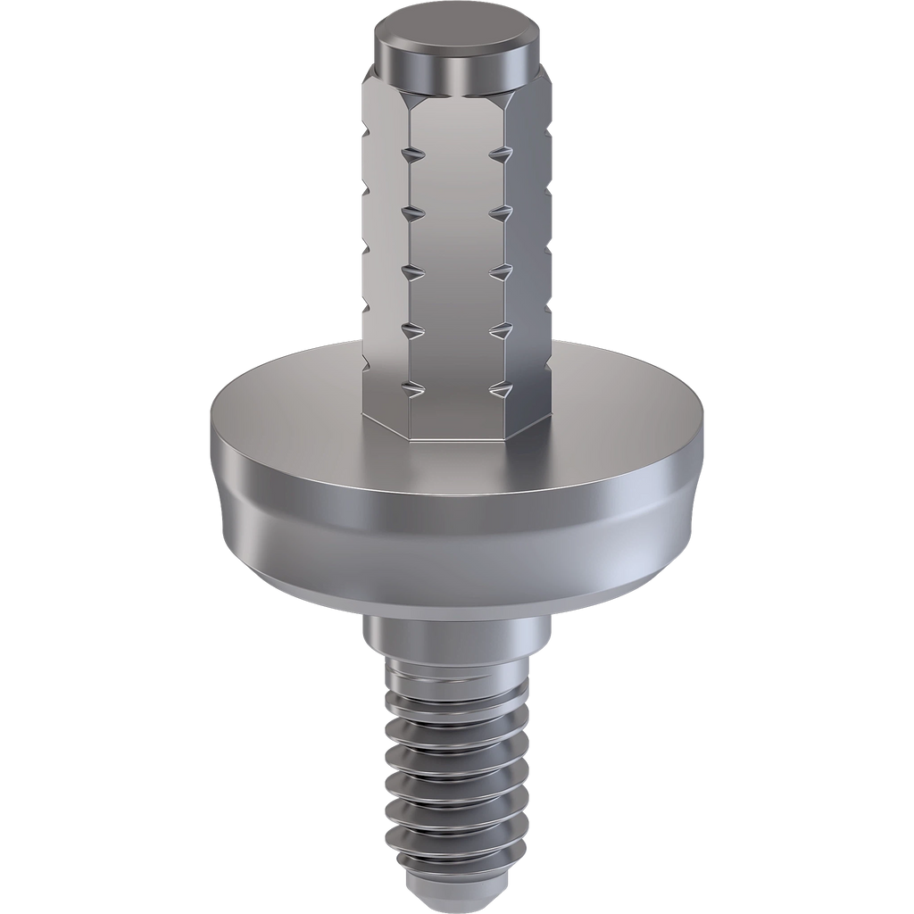 Molaris™ Internal Hex Immediate Temporary Abutment, Straight Ø 7.0, F 6.0, C 1.5 mm