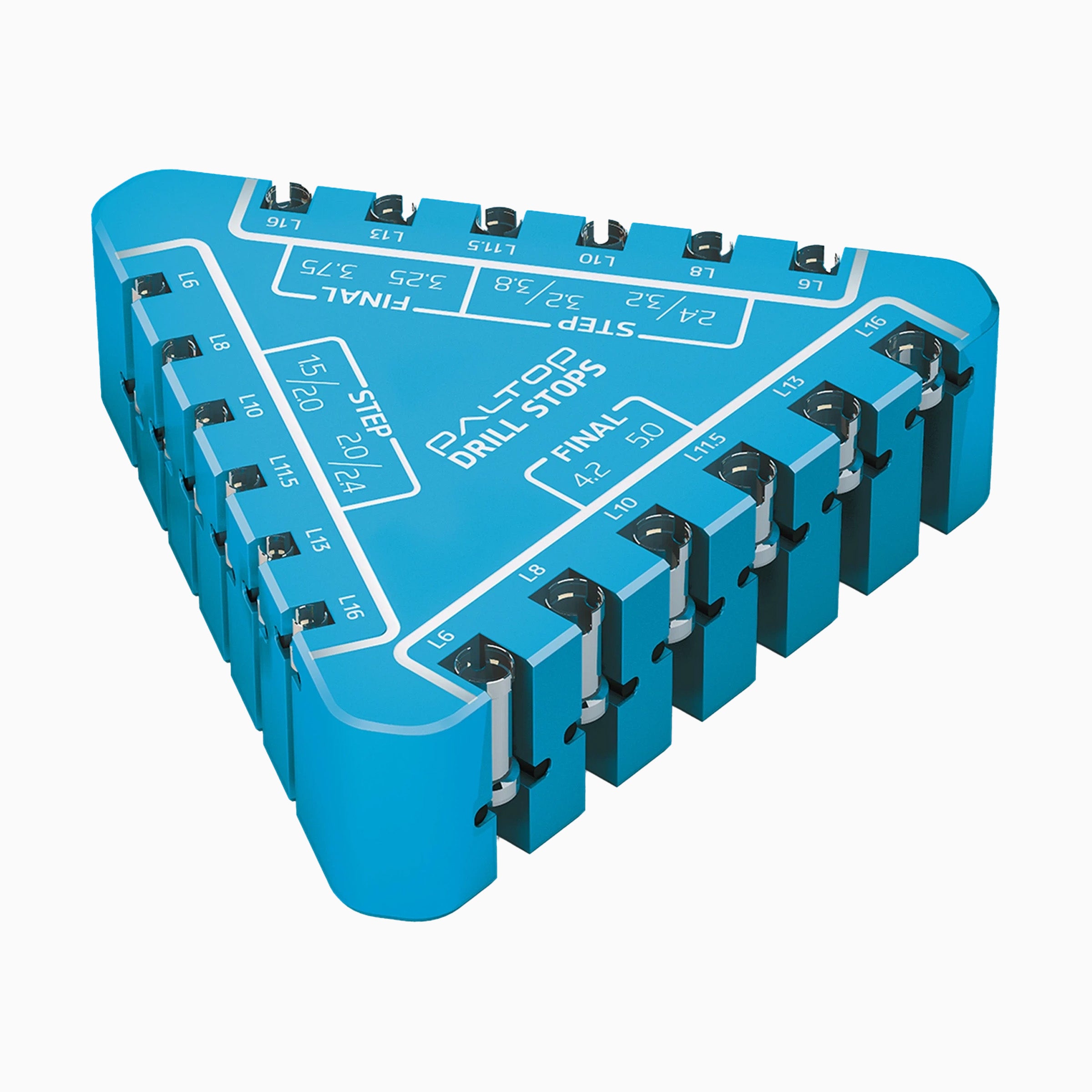 Triangular Drills Stoppers Set