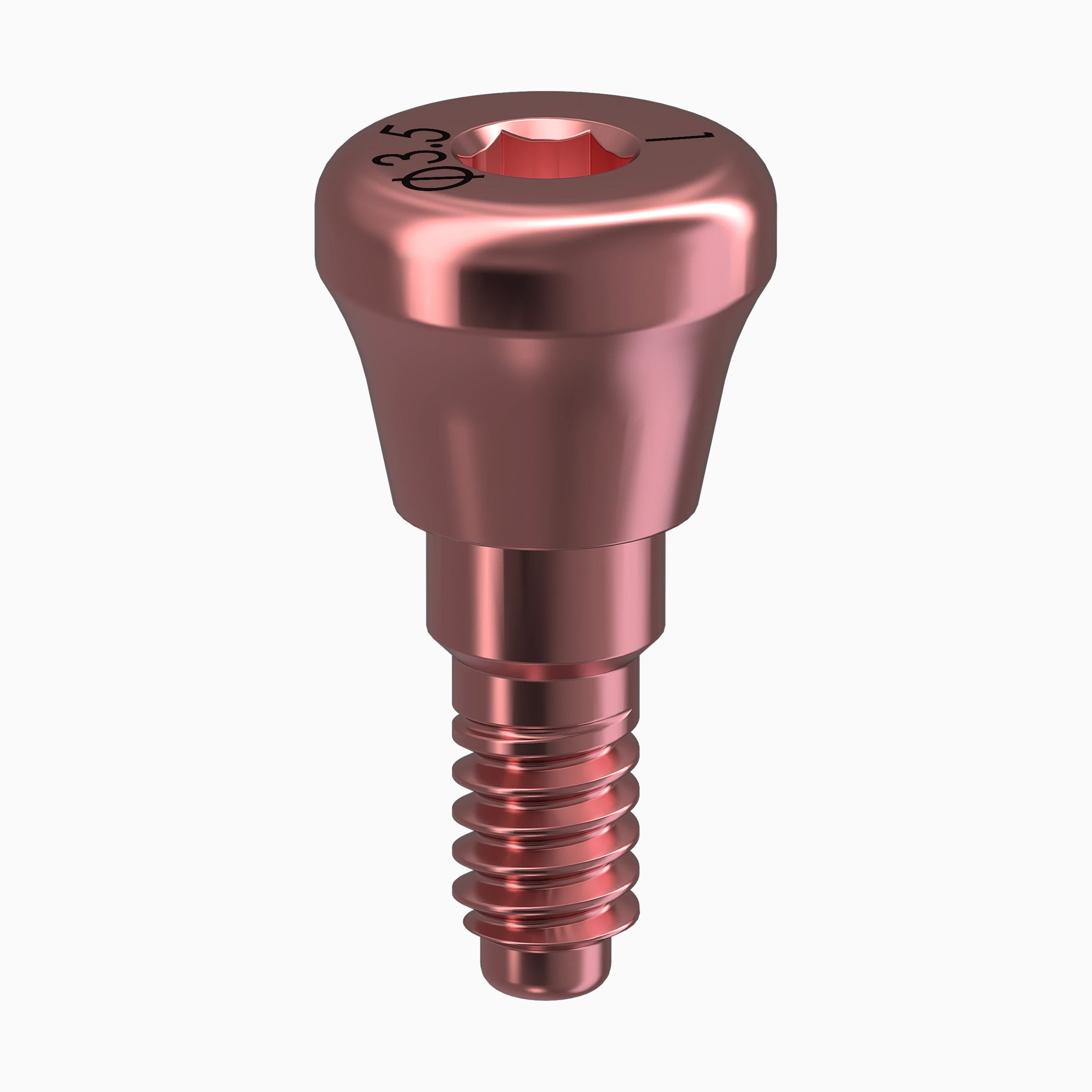 GENESIS ACTIVE™ Conical Healing Abutment, Concave, Ø3.5, H1.0mm