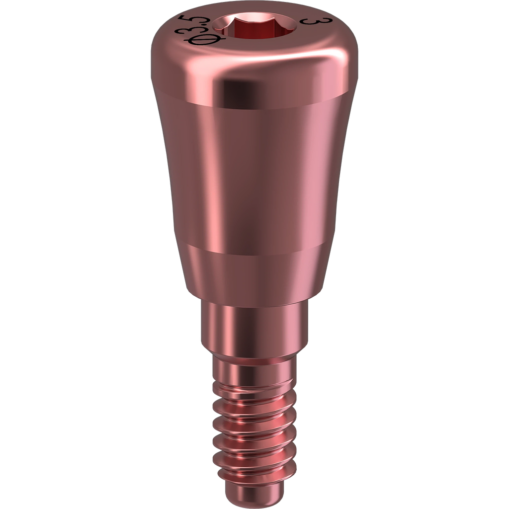 GENESIS ACTIVE™ Conical Healing Abutment, Concave Ø 3.5, H 3.0 mm