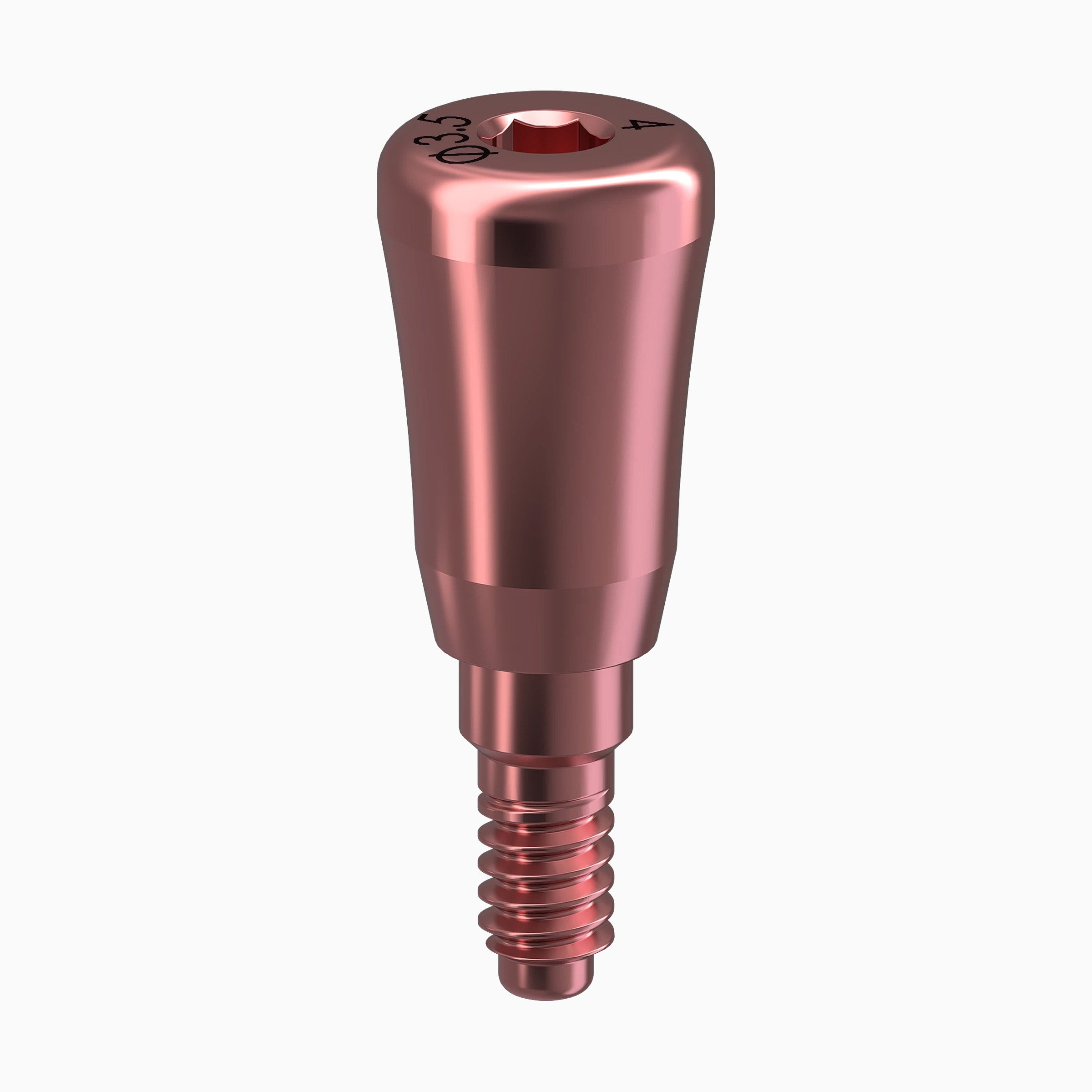 GENESIS ACTIVE™ Conical Healing Abutment, Concave, Ø3.5, H4.0mm