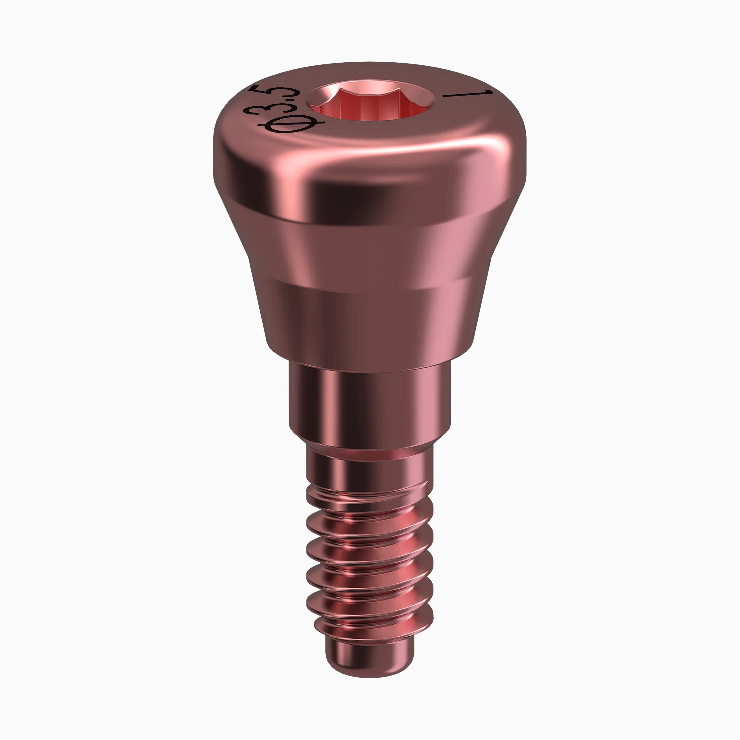 GENESIS ACTIVE™ Conical Healing Abutment, Flared, Ø3.5, H1.0mm