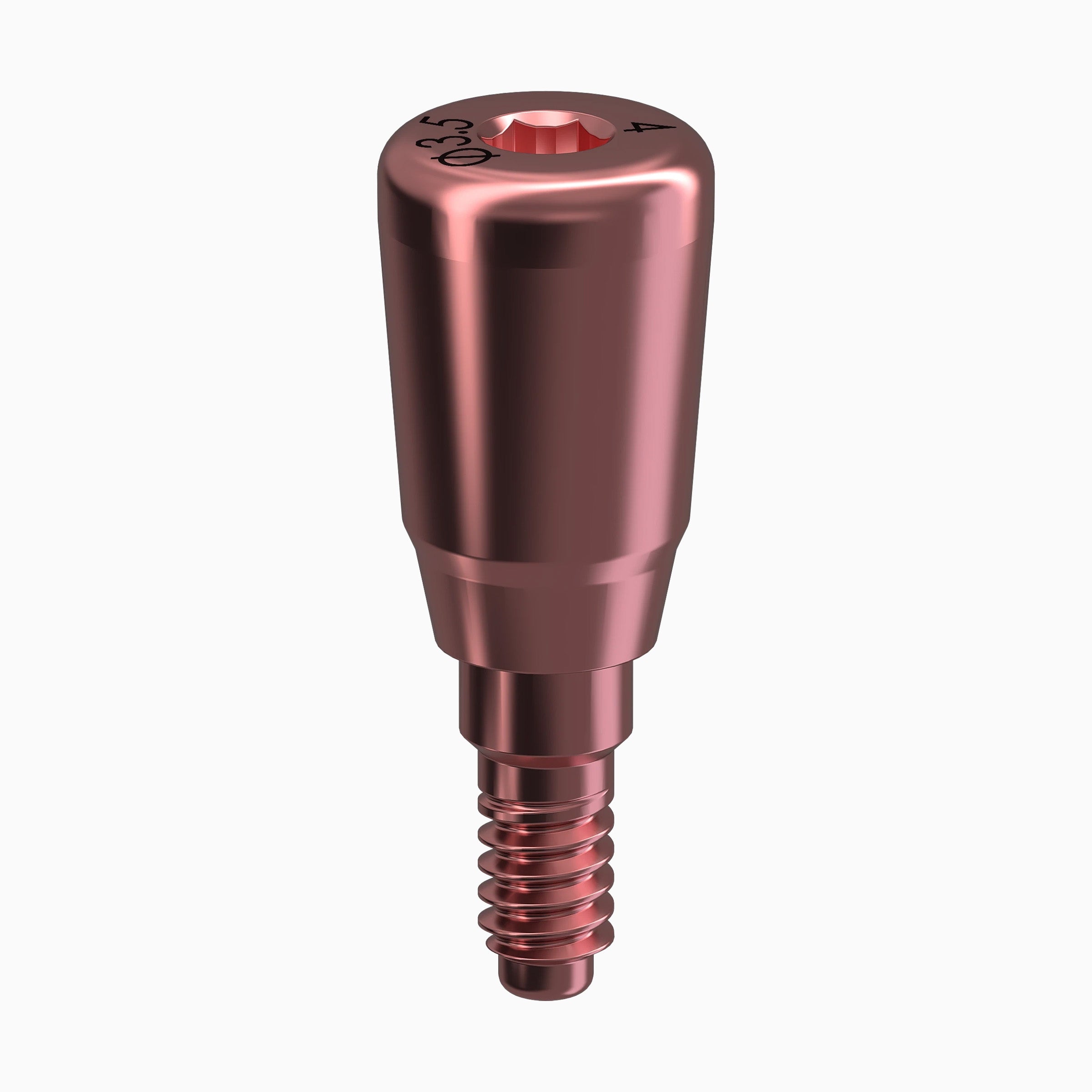 GENESIS ACTIVE™ Conical Healing Abutment, Flared, Ø3.5, H4.0mm