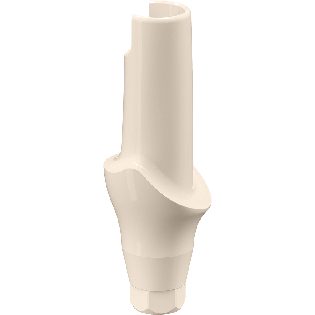 GENESIS ACTIVE™ Straight Aesthetic PEEK Temporary Abutment, Concave, Ø 4.5, H 2.0 mm