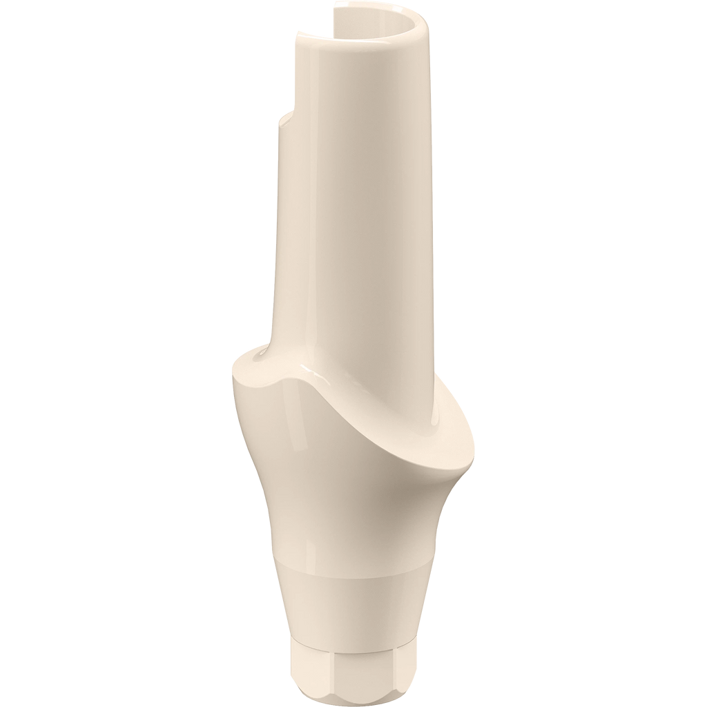 GENESIS ACTIVE™ Straight Aesthetic PEEK Temporary Abutment, Concave, Ø 4.5, H 3.0 mm