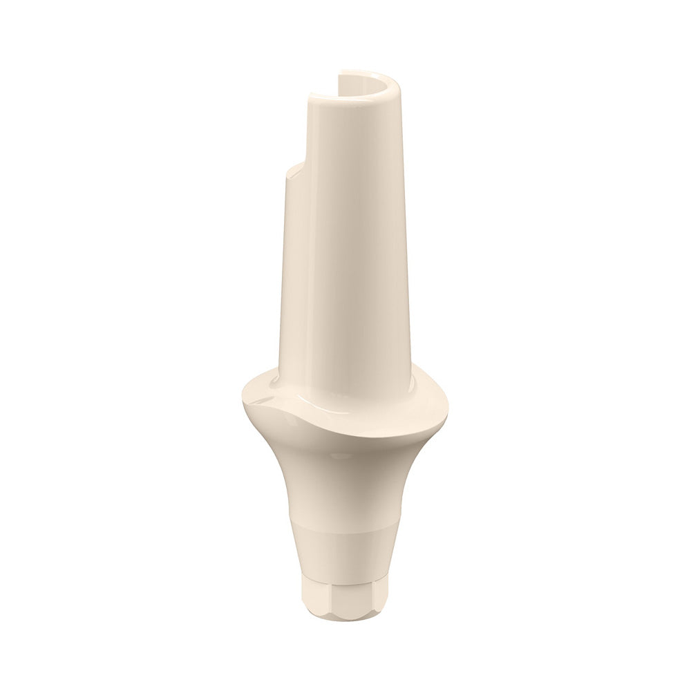 GENESIS ACTIVE™ Straight Aesthetic PEEK Temporary Abutment, Concave, Ø 6.0, H 3.0 mm