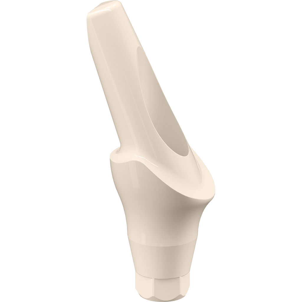 GENESIS ACTIVE™ 20° Angled Aesthetic PEEK Temporary Abutment, Concave, Ø 4.5, H 2.0 mm