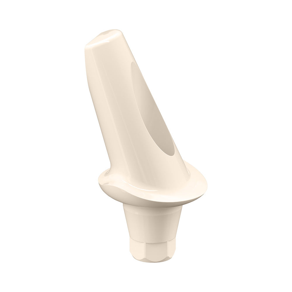 GENESIS ACTIVE™ 20° Angled Aesthetic PEEK Temporary Abutment, Concave, Ø 6.0, H 1.0 mm