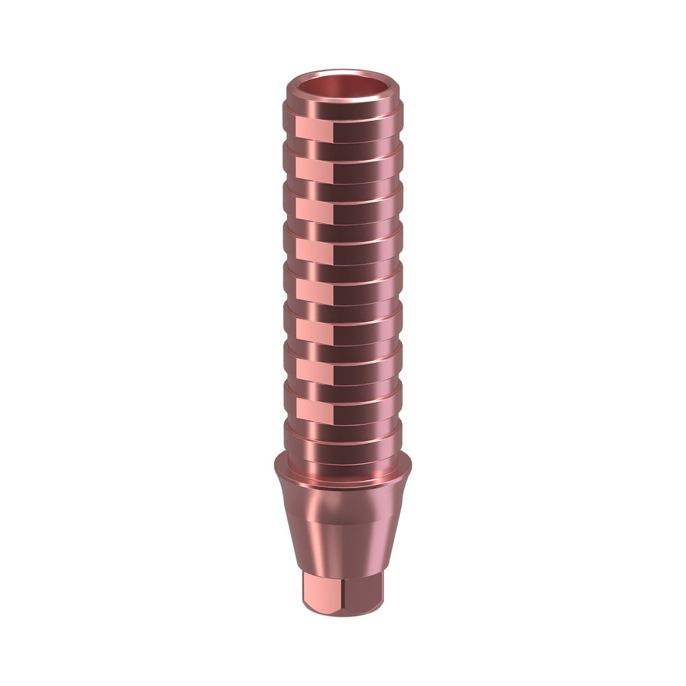 GENESIS ACTIVE™ Conical TiPink Temporary Abutment, Concave, Ø F 3.5, H 1.0 mm, Engaging