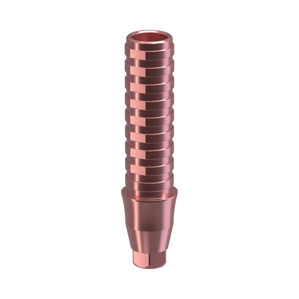 GENESIS ACTIVE™ Conical TiPink Temporary Abutment, Concave, Ø F 3.5, H 2.0 mm, Engaging