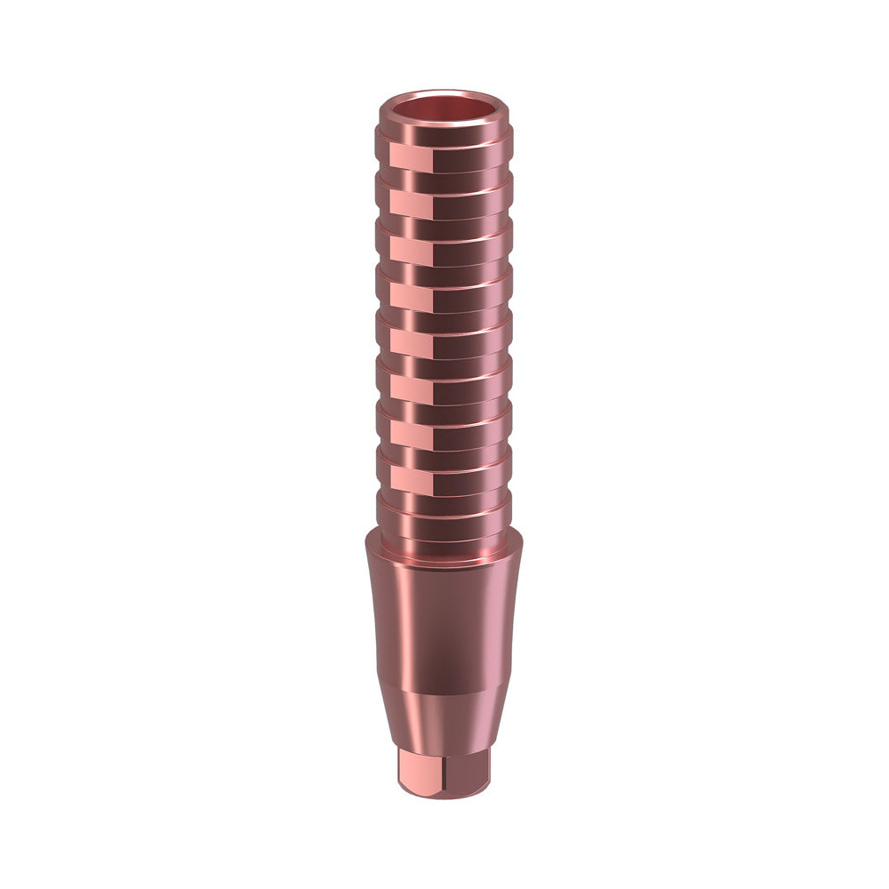 GENESIS ACTIVE™ Conical TiPink Temporary Abutment, Concave, Ø F 3.5, H 3.0 mm, Engaging