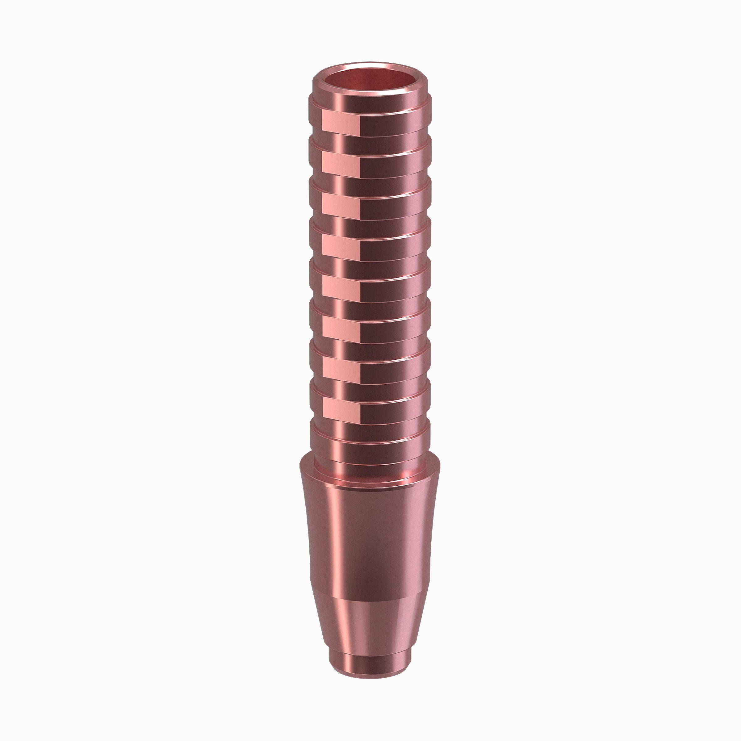 GENESIS ACTIVE™ Conical TiPink Temporary Abutment, Concave, Ø3.5, H3.0mm, Non-Engaging