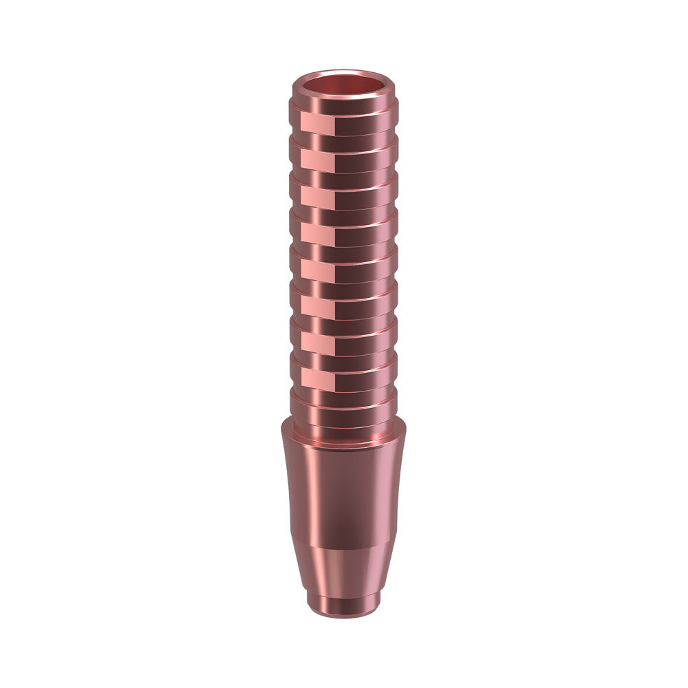 GENESIS ACTIVE™ Conical TiPink Temporary Abutment, Concave, Ø F 3.5, H 3.0 mm, Non-Engaging