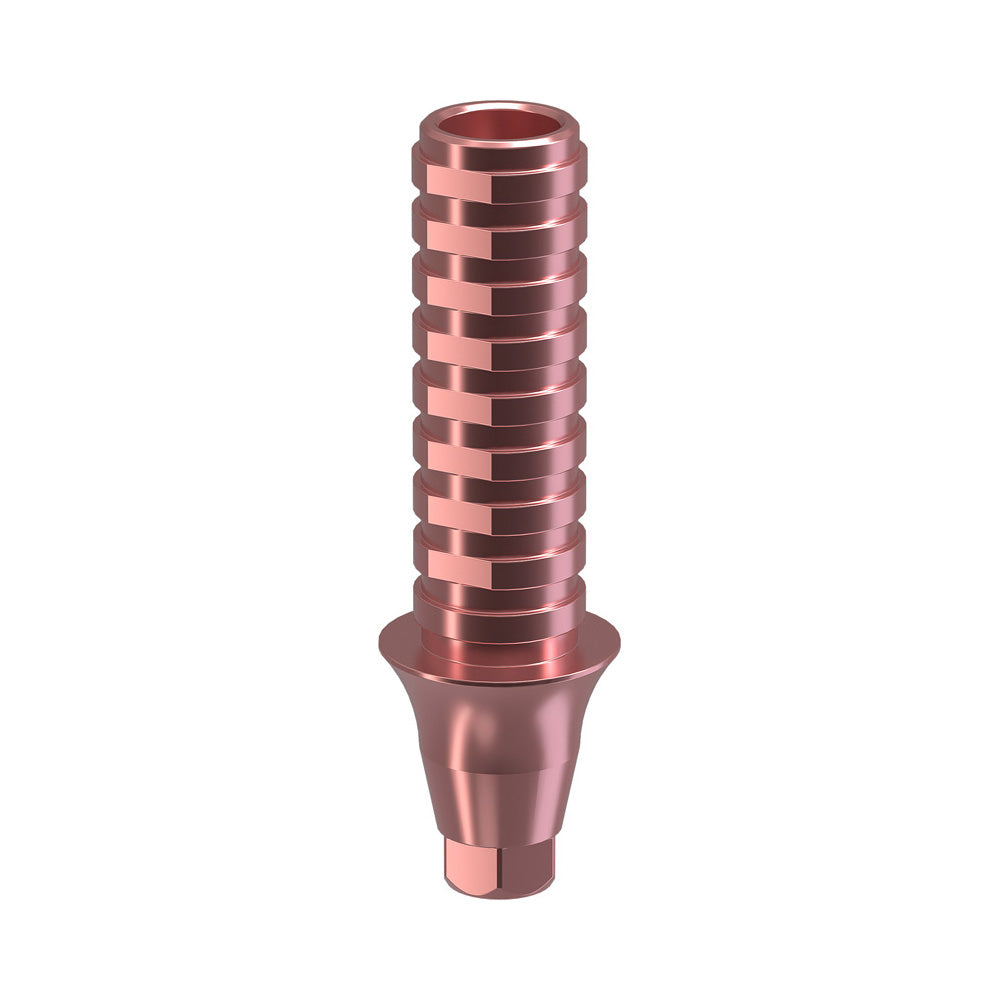 GENESIS ACTIVE™ Conical TiPink Temporary Abutment, Concave, Ø F 4.5, H 2.0 mm, Engaging