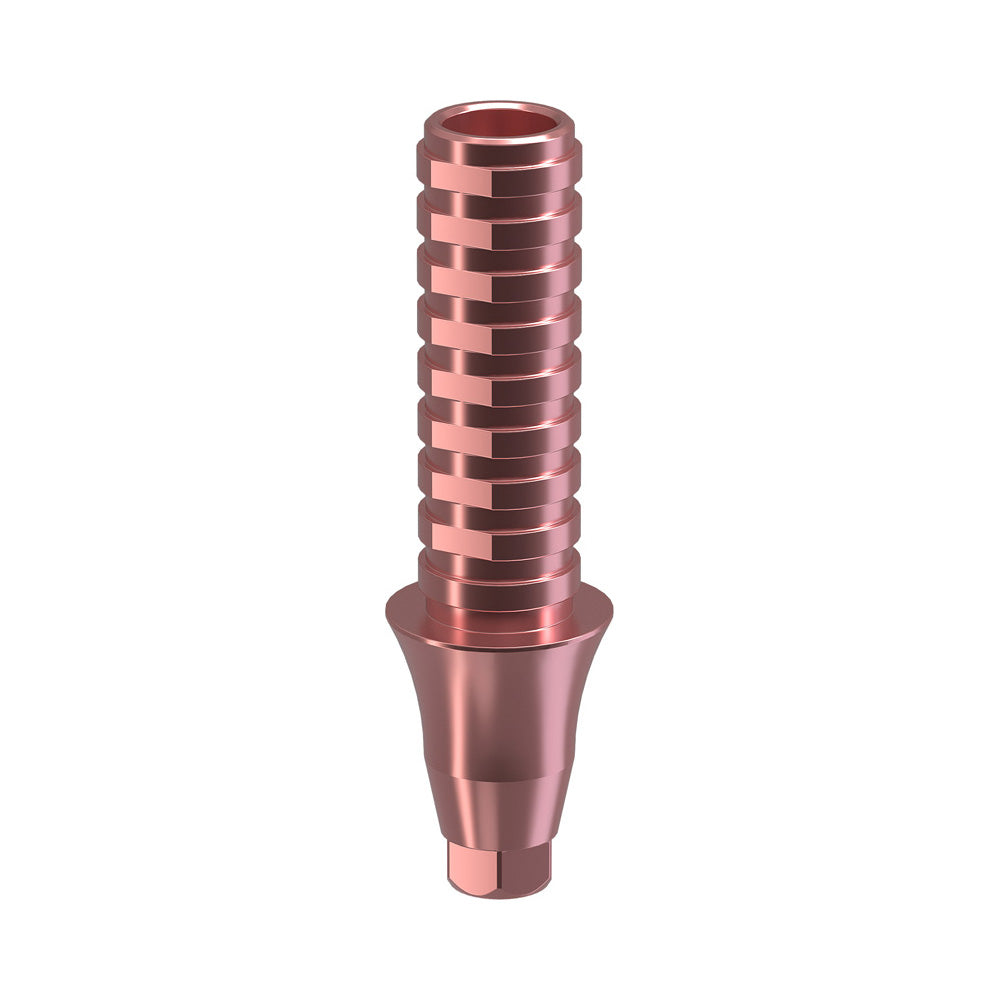 GENESIS ACTIVE™ Conical TiPink Temporary Abutment, Concave, Ø F 4.5, H 3.0 mm, Engaging