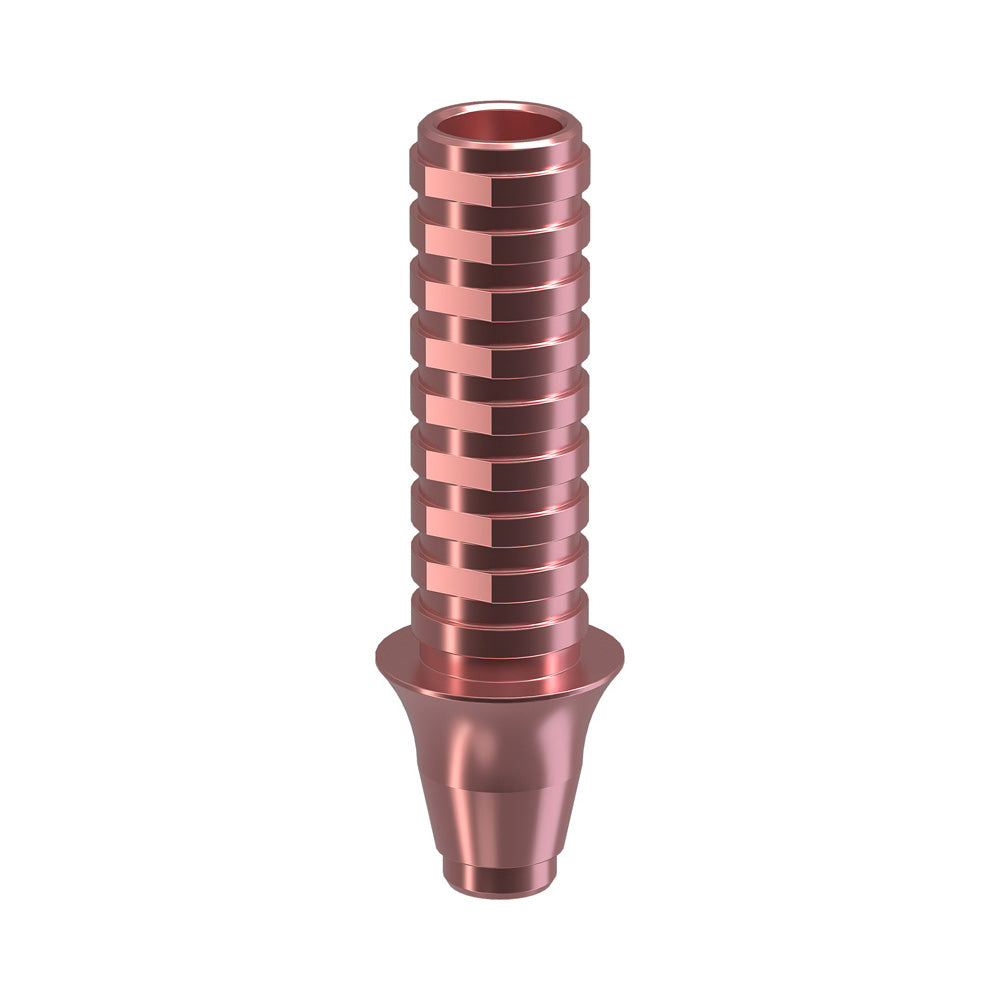 GENESIS ACTIVE™ Conical TiPink Temporary Abutment, Concave, Ø F 4.5, H 2.0 mm, Non-Engaging