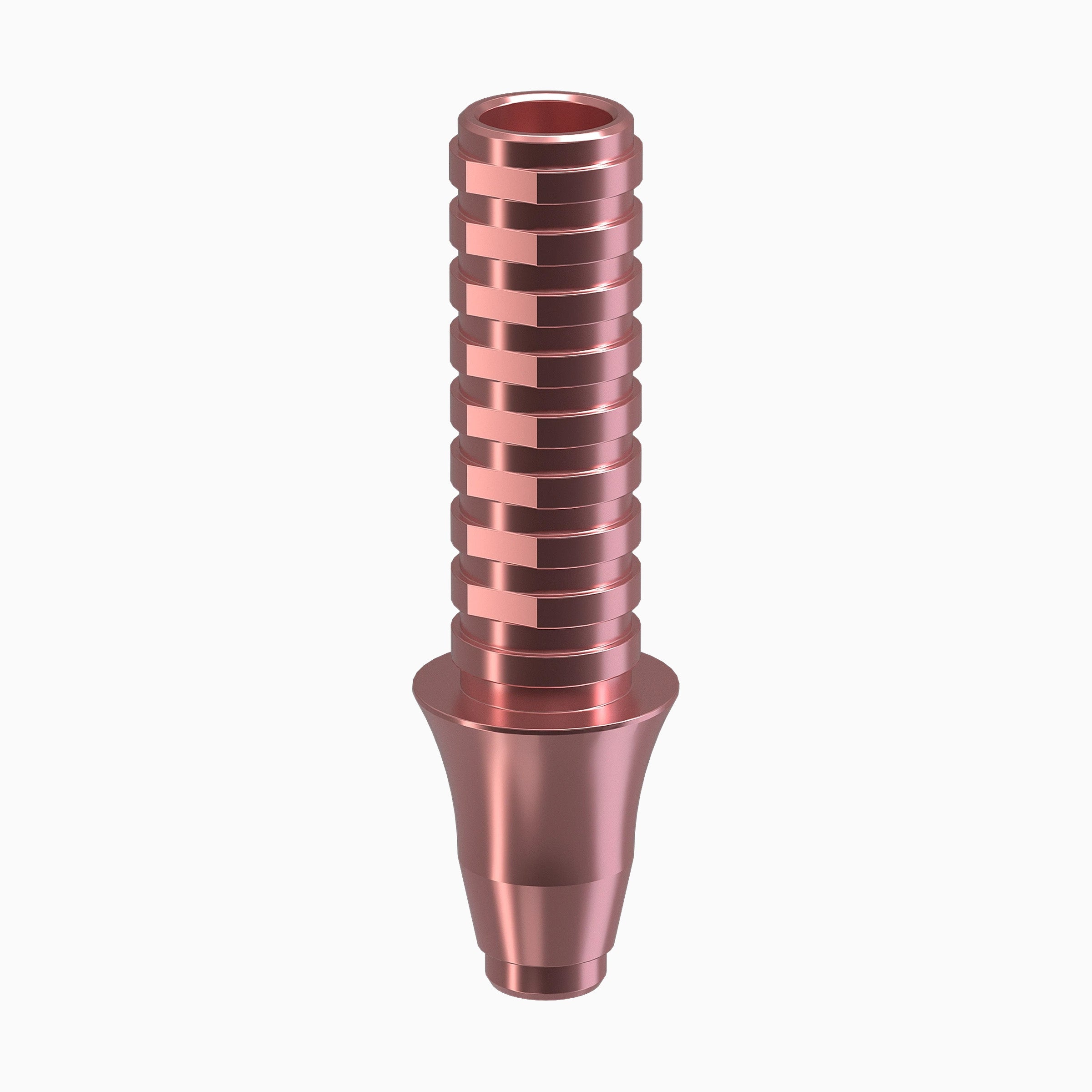 GENESIS ACTIVE™ Conical TiPink Temporary Abutment, Concave, Ø4.5, H3.0mm, Non-Engaging