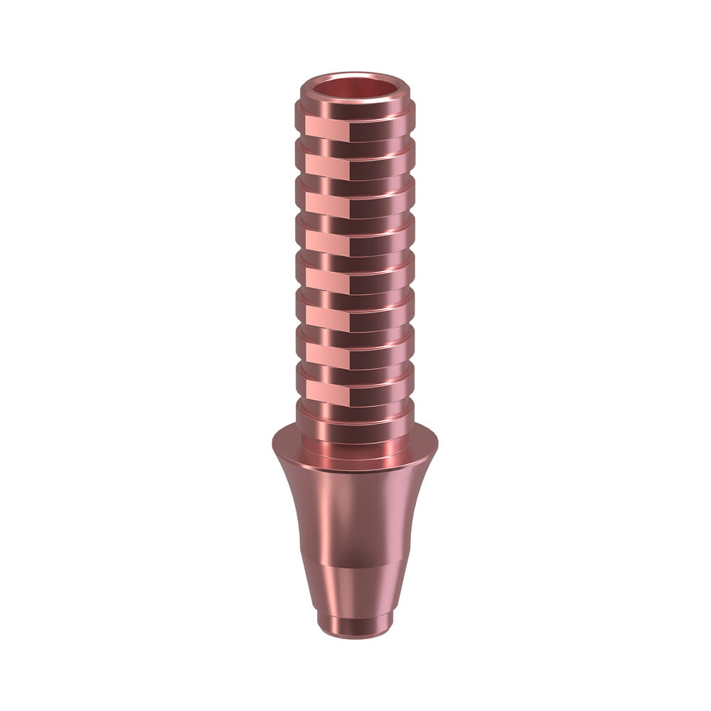GENESIS ACTIVE™ Conical TiPink Temporary Abutment, Concave, Ø F 4.5, H 3.0 mm, Non-Engaging