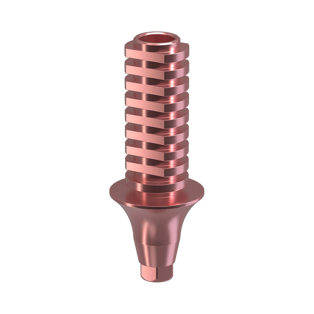 GENESIS ACTIVE™ Conical TiPink Temporary Abutment, Concave, Ø F 6.0, H 3.0 mm, Engaging
