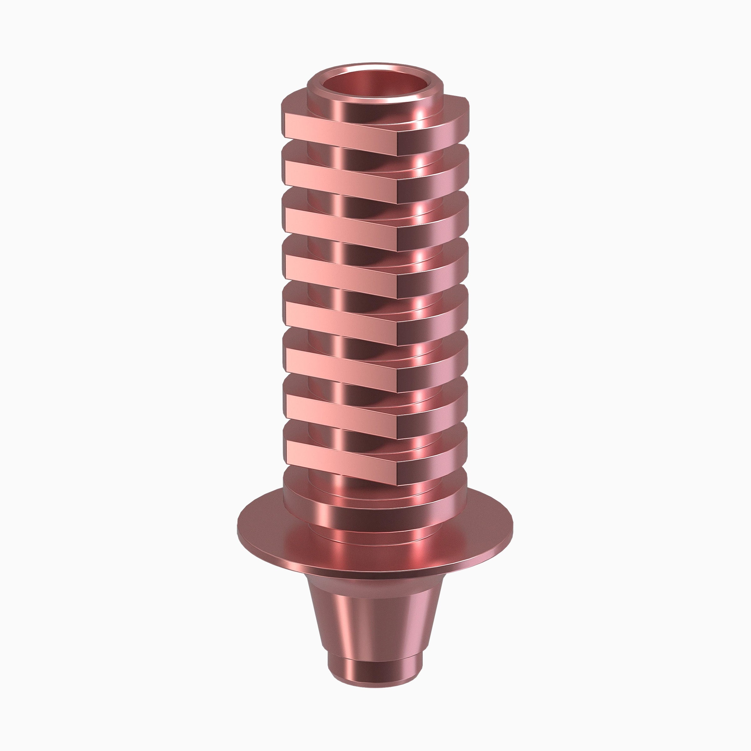 GENESIS ACTIVE™ Conical TiPink Temporary Abutment, Concave, Ø6.0, H1.0mm, Non-Engaging