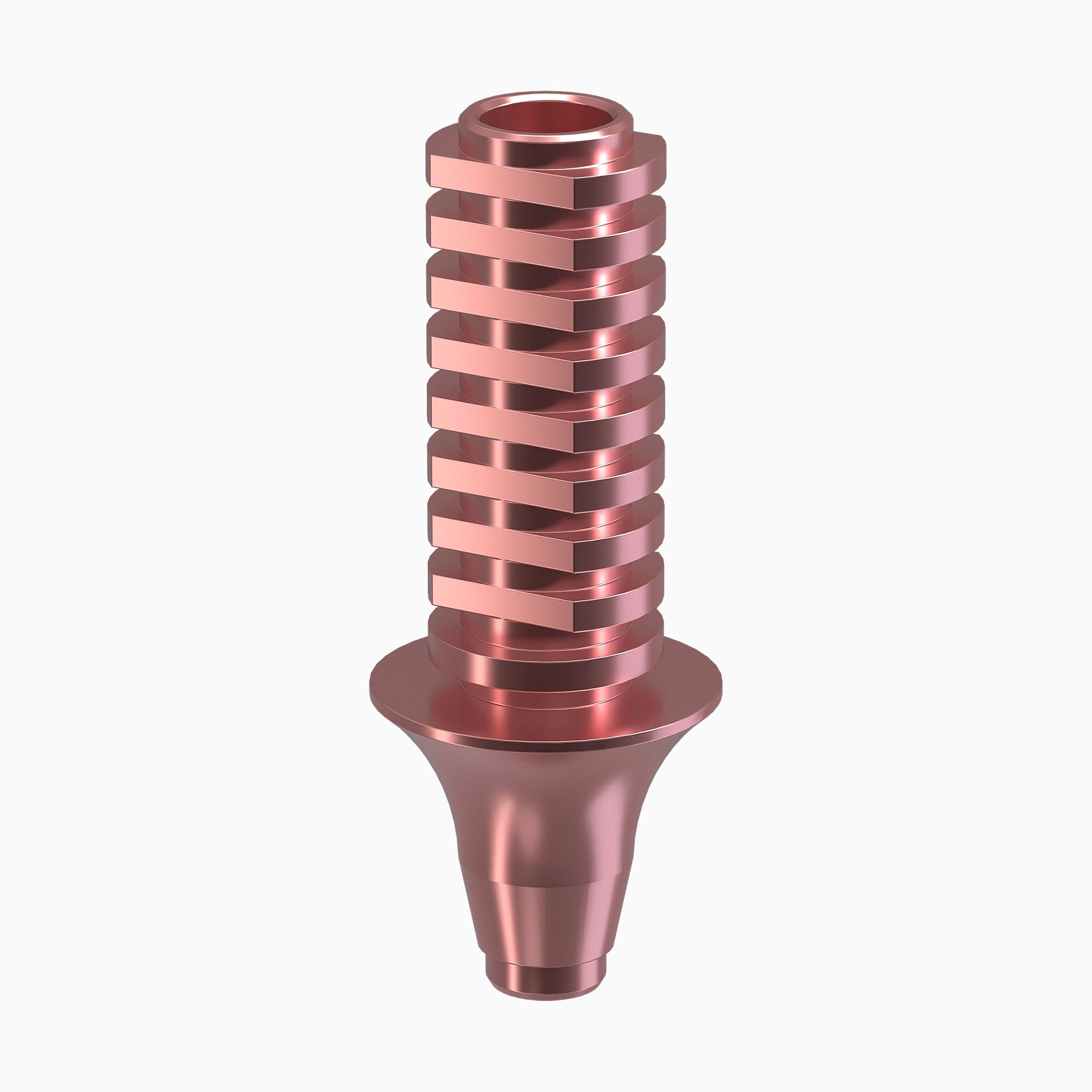 GENESIS ACTIVE™ Conical TiPink Temporary Abutment, Concave, Ø6.0, H3.0mm, Non-Engaging