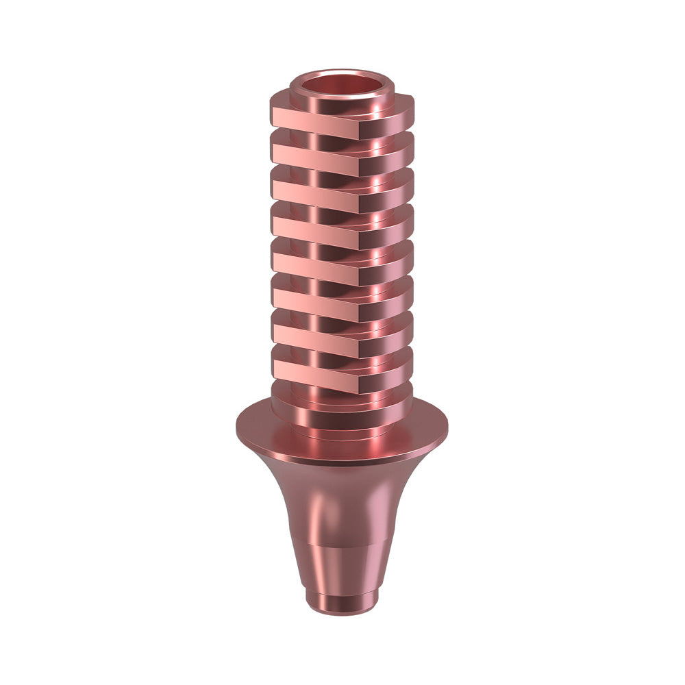 GENESIS ACTIVE™ Conical TiPink Temporary Abutment, Concave, Ø F 6.0, H 3.0 mm, Non-Engaging