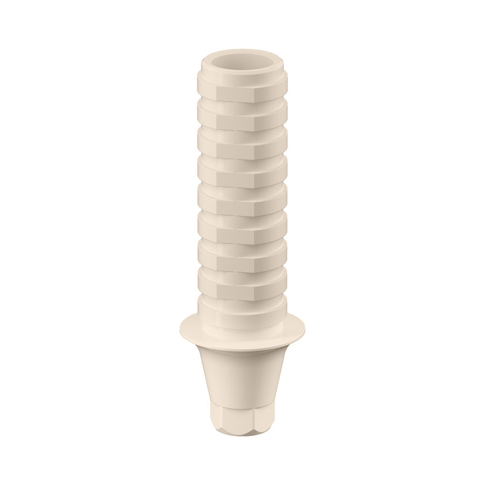 GENESIS ACTIVE™ PEEK Temporary Abutment, Concave, Ø 4.5, H 1.0 mm, Engaging