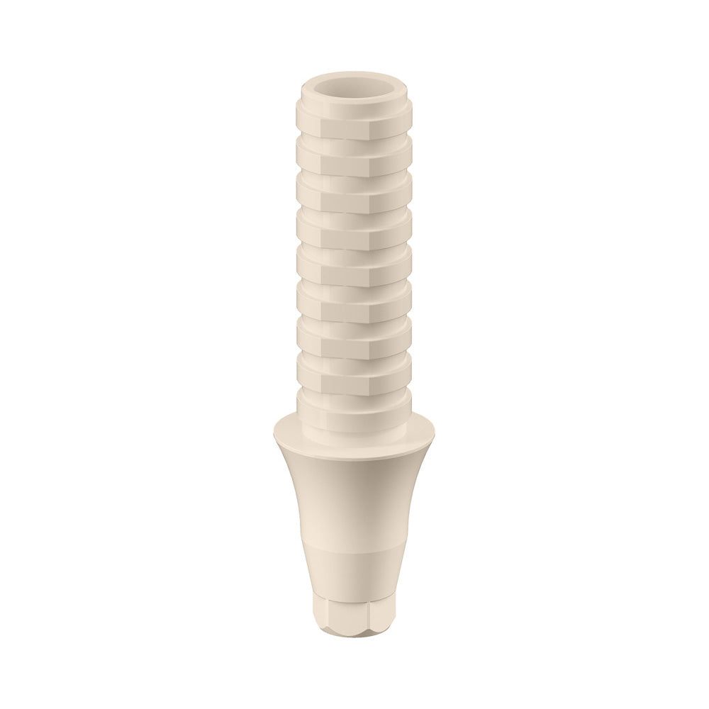 GENESIS ACTIVE™ PEEK Temporary Abutment, Concave, Ø 4.5, H 3.0 mm, Engaging