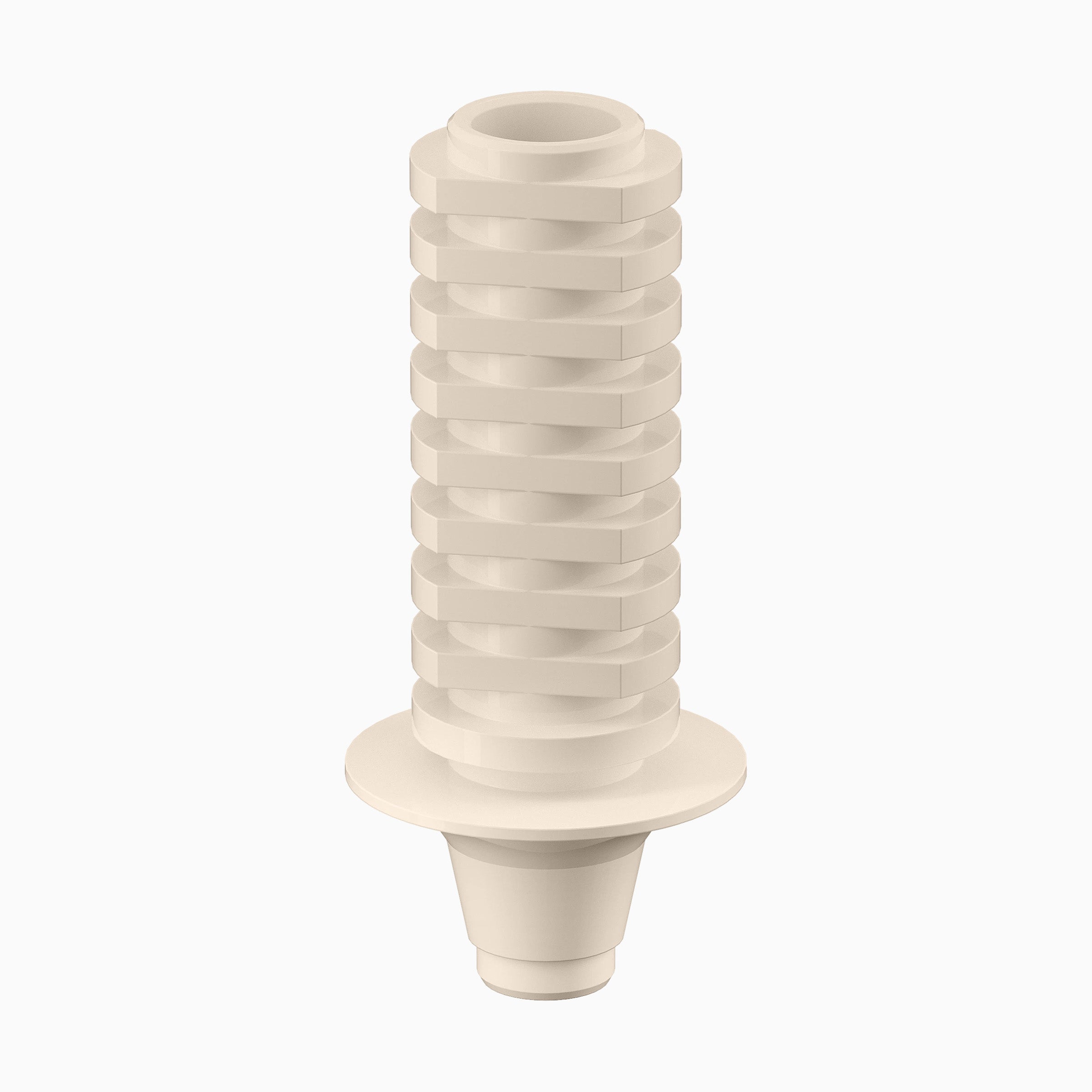 GENESIS ACTIVE™ Conical PEEK Temporary Abutment, Concave, Ø6.0, H1.0mm, Non-Engaging