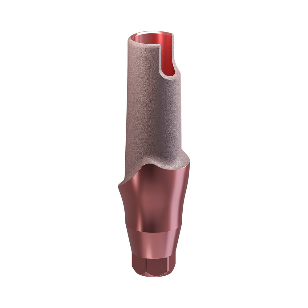 GENESIS ACTIVE™ Conical TiPink Straight Aesthetic Abutment, Concave Ø F 3.5, C 2.0 mm