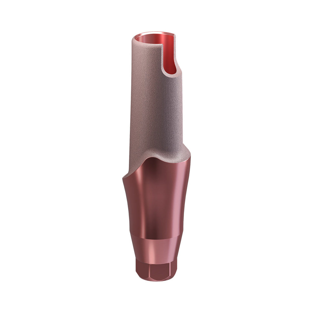 GENESIS ACTIVE™ Conical TiPink Straight Aesthetic Abutment, Concave Ø F 3.5, C 3.0 mm
