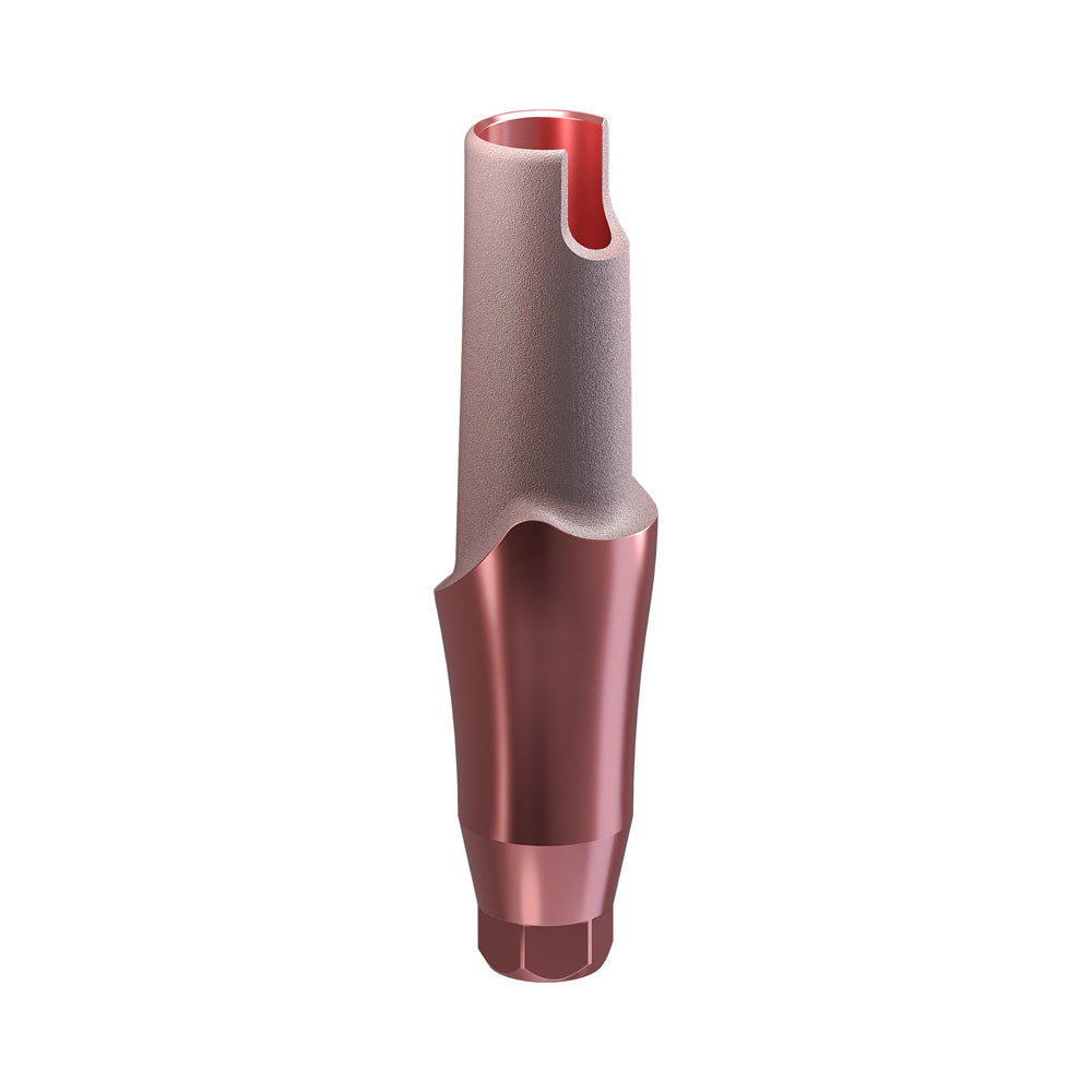 GENESIS ACTIVE™ Conical TiPink Straight Aesthetic Abutment, Concave Ø F 3.5, C 4.0 mm