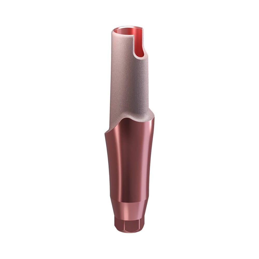 GENESIS ACTIVE™ Conical TiPink Straight Aesthetic Abutment, Concave Ø F 3.5, C 5.0 mm
