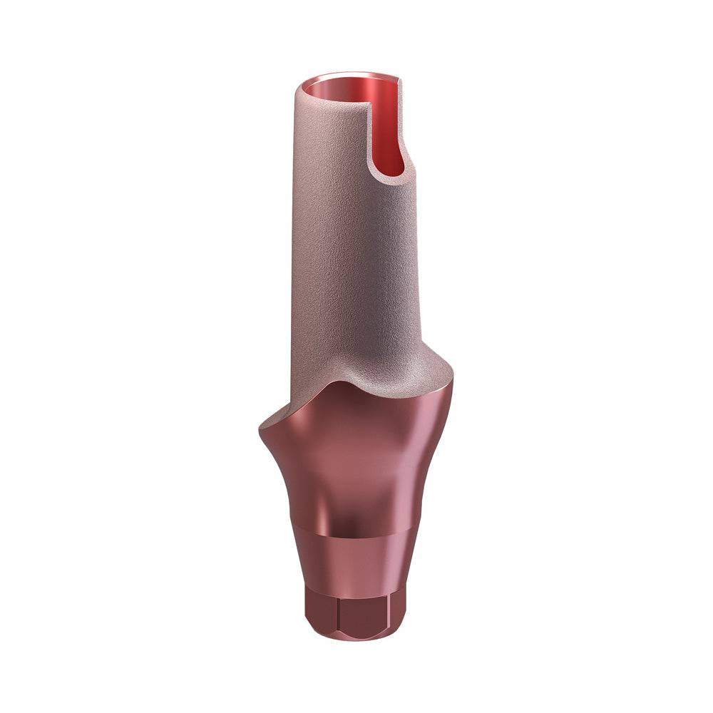 GENESIS ACTIVE™ Conical TiPink Straight Aesthetic Abutment, Concave Ø F 4.5, C 2.0 mm