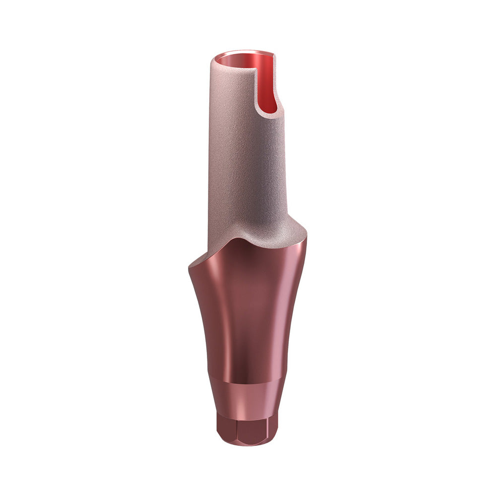 GENESIS ACTIVE™ Conical TiPink Straight Aesthetic Abutment, Concave Ø F 4.5, C 4.0 mm