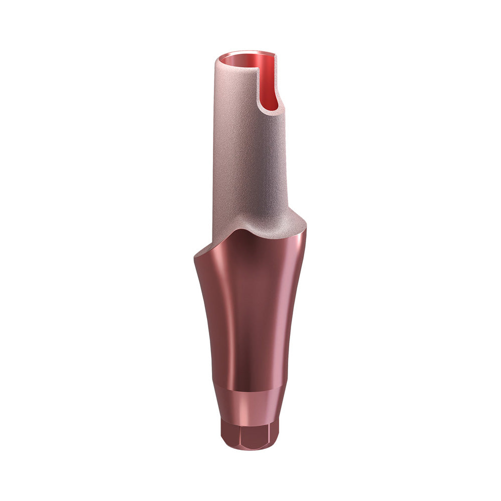 GENESIS ACTIVE™ Conical TiPink Straight Aesthetic Abutment, Concave Ø F 4.5, C 5.0 mm
