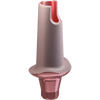 GENESIS ACTIVE™ Conical TiPink Straight Aesthetic Abutment, Concave Ø F 6.0, C 1.0 mm