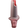 GENESIS ACTIVE™ Conical TiPink Straight Aesthetic Abutment, Concave Ø F 6.0, C 2.0 mm