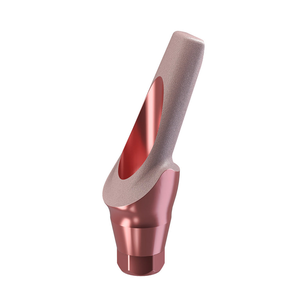 GENESIS ACTIVE™ TiPink 20° Angled Aesthetic Abutment, Concave Ø 3.5, 1.0 mm Cuff
